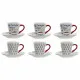 Piece Coffee Cup Set DKD Home Decor Metal Multicolour Stoneware 130 ml