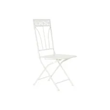 Garden chair DKD Home Decor Metal White (40 x 48 x 93 cm)