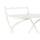 Silla de Jardín DKD Home Decor Metal Blanco (40 x 48 x 93 cm)