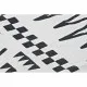Carpet DKD Home Decor Black White Ikat (120 x 180 x 0,7 cm)