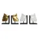 Bookend DKD Home Decor 30,5 x 10 x 22 cm Face Resin Modern (2 Units)