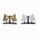 Bookend DKD Home Decor 30,5 x 10 x 22 cm Face Resin Modern (2 Units)
