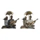 Decorative Figure DKD Home Decor 18 x 11 x 12,5 cm 18 x 11 x 17 cm Multicolour Pair (2 Units)