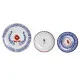 Dinnerware Set DKD Home Decor Porcelain Red Blue White 27 x 27 x 3 cm 18 Pieces