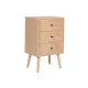 Mesita de Noche Home ESPRIT Natural Madera de Paulonia Madera MDF 42 x 34 x 70 cm