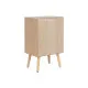 Mesita de Noche Home ESPRIT Natural Madera de Paulonia Madera MDF 42 x 34 x 70 cm