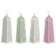 Lantern Home ESPRIT White Green Pink Metal Aluminium Shabby Chic 13 x 13 x 43 cm (4 Units)