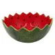 Bol para Aperitivos Home ESPRIT Rojo Verde Gres Sandía 23 x 23 x 9 cm