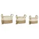 Basket set Home ESPRIT Natural Light brown Jute Modern 41 x 30 x 33 cm (3 Pieces)