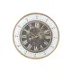 Reloj de Pared Home ESPRIT Marrón Dorado Cristal Hierro 59 x 8,5 x 59 cm