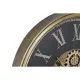 Wall Clock Home ESPRIT Black Golden Crystal Iron 80 x 9,5 x 80 cm