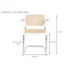 Silla de suelo DKD Home Decor Blanco Plateado Natural 65,5 x 62 x 79 cm