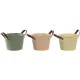 Planter Home ESPRIT Yellow Green Light Pink Polyurethane Metal 20 x 20 x 14 cm (3 Units)