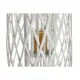 Candleholder Home ESPRIT White wicker Crystal 34 x 34 x 80 cm