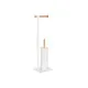 Toilet Roll Holder Home ESPRIT White Natural Metal Bamboo 22 x 16 x 68 cm