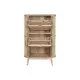 Shoe Rack Home ESPRIT Golden Natural Rattan Fir wood Tropical 70 x 29 x 115 cm