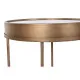 Small Side Table Home ESPRIT Black Golden Metal Crystal 48 x 48 x 51 cm