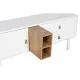 Mueble de TV Home ESPRIT Blanco Natural Polipropileno Madera MDF 140 x 40 x 55 cm