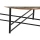 Mesa de Centro Home ESPRIT Marrón Negro Natural Cristal Madera de abeto 76 x 81 x 38 cm