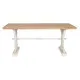 Dining Table Home ESPRIT White Natural Fir MDF Wood 180 x 90 x 76 cm
