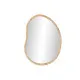Wall mirror Home ESPRIT Natural Crystal Rattan Scandi 78 x 4,5 x 107,5 cm