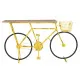 Consola Home ESPRIT Amarillo Negro Madera Metal 160 x 40 x 88 cm