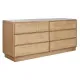 Cajonera Home ESPRIT Natural Roble Tropical 182 x 45 x 81 cm