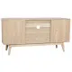 Mueble de TV Home ESPRIT Dorado Natural Ratán Abeto 120 x 40 x 60 cm