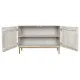 Sideboard Home ESPRIT White Golden 120 x 45 x 80 cm