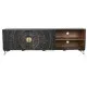 Mueble de TV Home ESPRIT Negro Metal Madera de mango 160 x 40 x 50 cm