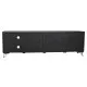 Mueble de TV Home ESPRIT Negro Metal Madera de mango 160 x 40 x 50 cm