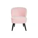 Butaca DKD Home Decor Negro Rosa claro Madera 60 x 70 x 78 cm