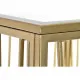 Side table DKD Home Decor Mirror Golden Metal MDF (57 x 57 x 52 cm)