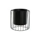 Macetero DKD Home Decor Negro Metal 26 x 26 x 26 cm