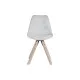 Dining Chair DKD Home Decor Polyester Light grey Oak (48 x 44 x 84 cm)