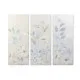 Cuadro DKD Home Decor Flores 55 x 3 x 135 cm Shabby Chic (3 Piezas)