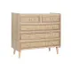 Cómoda Home ESPRIT Natural Madera de Paulonia 80 x 35 x 77 cm
