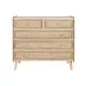 Cómoda Home ESPRIT Natural Madera de Paulonia 80 x 35 x 77 cm