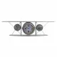 Reloj de Pared DKD Home Decor Cristal Hierro Avión Madera MDF Gris oscuro (120 x 21 x 33.5 cm)