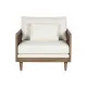 Sillón Home ESPRIT Blanco Natural 93 x 86 x 88 cm
