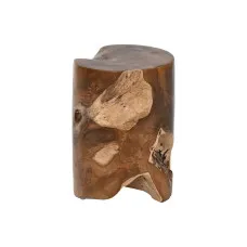 Mesa auxiliar Home ESPRIT Natural Teca 30 x 30 x 45 cm