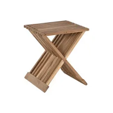Mesa auxiliar Home ESPRIT Natural Teca 40 x 35 x 45 cm