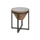 Side table Home ESPRIT Black Natural Crystal Fir 46 x 46 x 55,5 cm