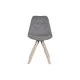 Dining Chair DKD Home Decor Polyester Dark grey Oak (48 x 44 x 84 cm)