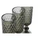 Set de Copas Home ESPRIT Gris Cristal 150 ml (6 Unidades)