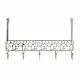 Door Coat Rack DKD Home Decor Silver Metal Plastic Flowers 32 x 10 x 19 cm