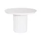 Dining Table Home ESPRIT White Metal Marble 110 x 110 x 76 cm