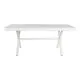 Mesa de Comedor DKD Home Decor Blanco Metal Madera de mango 180 x 90 x 76 cm