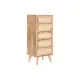 Cajonera Home ESPRIT Natural Metal Madera de caucho 40 x 30 x 78 cm