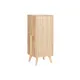 Cajonera Home ESPRIT Natural Metal Madera de caucho 40 x 30 x 78 cm